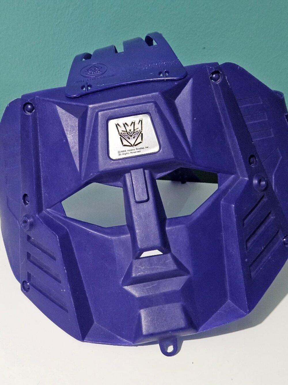 Vintage 1984 Transformers Decepticon Kids Mask Cosplay HG Toys Hasbro 1980s G1